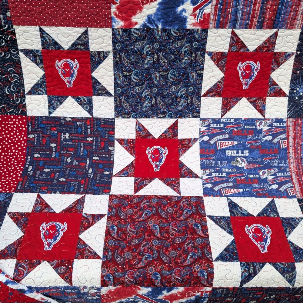 Buffalo Bills NFL custom handmade quilt